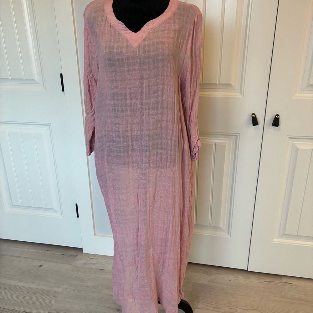 Pink Sheer Women's Swim Cover-Up